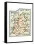 Inset Map of Mauritius (Ile De France) (British)-Encyclopaedia Britannica-Framed Stretched Canvas