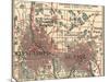 Inset Map of Minneapolis and St. Paul, Minnesota-Encyclopaedia Britannica-Mounted Art Print