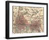 Inset Map of Minneapolis and St. Paul, Minnesota-Encyclopaedia Britannica-Framed Art Print