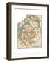 Inset Map of Mount Desert Island, Maine-Encyclopaedia Britannica-Framed Giclee Print