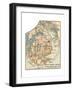 Inset Map of Mount Desert Island, Maine-Encyclopaedia Britannica-Framed Giclee Print