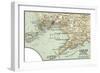 Inset Map of Naples (Napoli) and Vicinity. Italy-Encyclopaedia Britannica-Framed Art Print