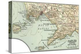 Inset Map of Naples (Napoli) and Vicinity. Italy-Encyclopaedia Britannica-Stretched Canvas