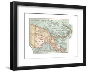 Inset Map of New Guinea or Papua; Bismarck Archipelago.-Encyclopaedia Britannica-Framed Giclee Print