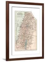 Inset Map of Palestine (Part of Turkey)-Encyclopaedia Britannica-Framed Giclee Print