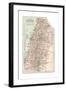 Inset Map of Palestine (Part of Turkey)-Encyclopaedia Britannica-Framed Giclee Print