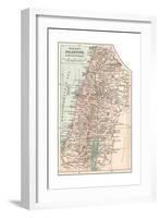 Inset Map of Palestine (Part of Turkey)-Encyclopaedia Britannica-Framed Giclee Print