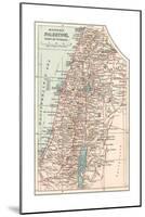 Inset Map of Palestine (Part of Turkey)-Encyclopaedia Britannica-Mounted Giclee Print