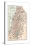 Inset Map of Palestine (Part of Turkey)-Encyclopaedia Britannica-Stretched Canvas
