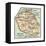 Inset Map of Reunion or Bourbon Island (French)-Encyclopaedia Britannica-Framed Stretched Canvas