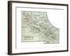 Inset Map of Solomon Islands. Bougainville. South Pacific-Encyclopaedia Britannica-Framed Giclee Print