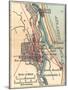 Inset Map of St. Augustine, Florida-Encyclopaedia Britannica-Mounted Art Print