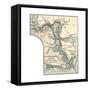 Inset Map of St. Marys River and Vicinity, with Sault Ste-Encyclopaedia Britannica-Framed Stretched Canvas