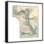 Inset Map of St. Marys River and Vicinity, with Sault Ste-Encyclopaedia Britannica-Framed Stretched Canvas