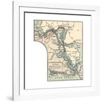 Inset Map of St. Marys River and Vicinity, with Sault Ste-Encyclopaedia Britannica-Framed Giclee Print