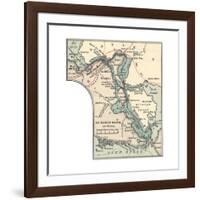 Inset Map of St. Marys River and Vicinity, with Sault Ste-Encyclopaedia Britannica-Framed Giclee Print