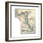 Inset Map of St. Marys River and Vicinity, with Sault Ste-Encyclopaedia Britannica-Framed Giclee Print