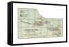 Inset Map of the Azores Islands (Portuguese)-Encyclopaedia Britannica-Framed Stretched Canvas