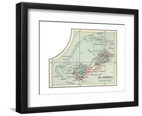 Inset Map of the Bermudas. Caribbean Islands-Encyclopaedia Britannica-Framed Giclee Print