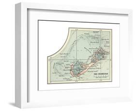 Inset Map of the Bermudas. Caribbean Islands-Encyclopaedia Britannica-Framed Giclee Print