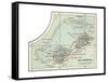 Inset Map of the Bermudas. Caribbean Islands-Encyclopaedia Britannica-Framed Stretched Canvas