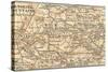 Inset Map of the Catskill Mountains, New York-Encyclopaedia Britannica-Stretched Canvas