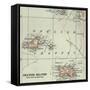 Inset Map of the Channel Islands. Guernsey; Jersey; United Kingdom-Encyclopaedia Britannica-Framed Stretched Canvas