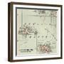 Inset Map of the Channel Islands. Guernsey; Jersey; United Kingdom-Encyclopaedia Britannica-Framed Art Print