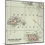 Inset Map of the Channel Islands. Guernsey; Jersey; United Kingdom-Encyclopaedia Britannica-Mounted Art Print