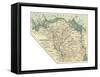 Inset Map of the Nile Delta and Suez Canal. Egypt-Encyclopaedia Britannica-Framed Stretched Canvas