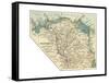Inset Map of the Nile Delta and Suez Canal. Egypt-Encyclopaedia Britannica-Framed Stretched Canvas