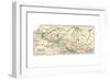 Inset Map of the Western Part of Ontario, Canada-Encyclopaedia Britannica-Framed Giclee Print