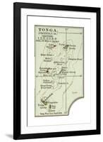 Inset Map of Tonga (Friendly Islands) (British)-Encyclopaedia Britannica-Framed Giclee Print