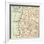 Inset Map of Valparaiso, Santiago and Vicinity. Chile-Encyclopaedia Britannica-Framed Art Print