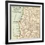 Inset Map of Valparaiso, Santiago and Vicinity. Chile-Encyclopaedia Britannica-Framed Art Print