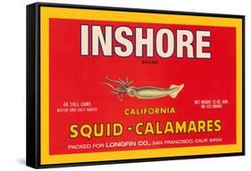 Inshore Brand Squid - Calamares-Paris Pierce-Framed Stretched Canvas