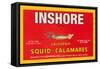 Inshore Brand Squid - Calamares-Paris Pierce-Framed Stretched Canvas