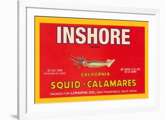Inshore Brand Squid - Calamares-Paris Pierce-Framed Premium Giclee Print