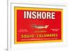 Inshore Brand Squid - Calamares-Paris Pierce-Framed Premium Giclee Print