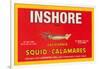 Inshore Brand Squid - Calamares-Paris Pierce-Framed Art Print