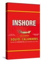 Inshore Brand Squid - Calamares-Paris Pierce-Stretched Canvas