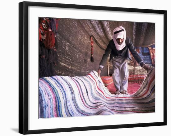 Inside a Bedouin Tent, Sinai, Egypt, North Africa, Africa-Nico Tondini-Framed Photographic Print