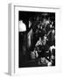 Inside a Crowded Pub with Couple Kissing, St. Germain Des Pres-Gjon Mili-Framed Photographic Print