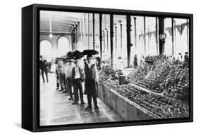 Inside a Food Market in Zacatecas Mexico Photograph - Zacatecas, Mexico-Lantern Press-Framed Stretched Canvas