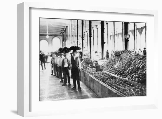 Inside a Food Market in Zacatecas Mexico Photograph - Zacatecas, Mexico-Lantern Press-Framed Art Print