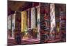 Inside a praying hall in Drepung Monastery, monasteries of Tibet, Lhasa, Tibet, China-Keren Su-Mounted Photographic Print