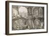 Inside a Salt Mine in Wieliczka (Engraving)-Johann Esaias Nilson-Framed Giclee Print