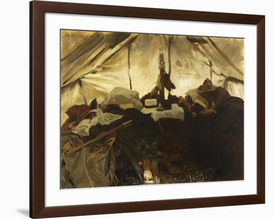 Inside a Tent in the Canadian Rockies-John Singer Sargent-Framed Giclee Print