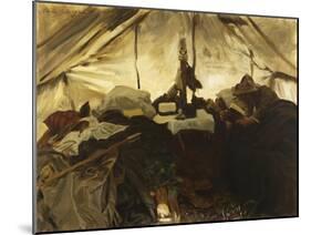 Inside a Tent in the Canadian Rockies-John Singer Sargent-Mounted Giclee Print