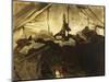 Inside a Tent in the Canadian Rockies-John Singer Sargent-Mounted Giclee Print